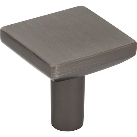 Elements 1-1/4In. Overall Length Brushed Pewter Walker 1 Square Knob 827BNBDL
